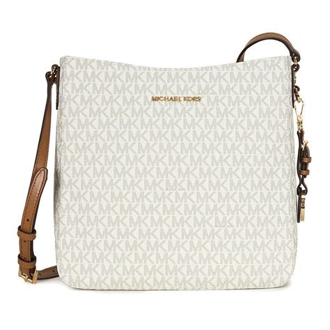 michael kors jet set large messenger vanilla|mk jet set crossbody vanilla.